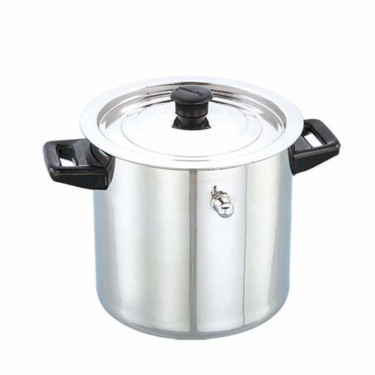 Stainless Steel Cookware Finish Look Heat Insulated Water Boiler Silver - Swadesiicart