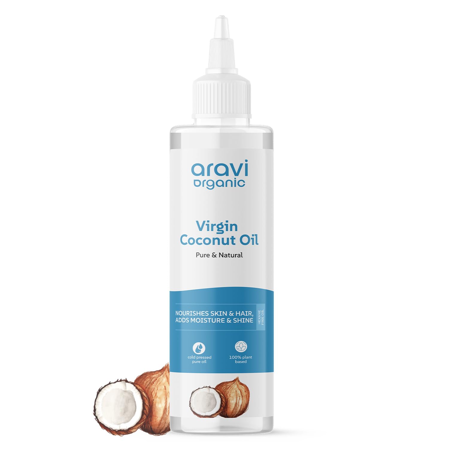 Aravi Organic 100% Pure Extra Virgin Cold Pressed Coconut Oil | Swadesiicart