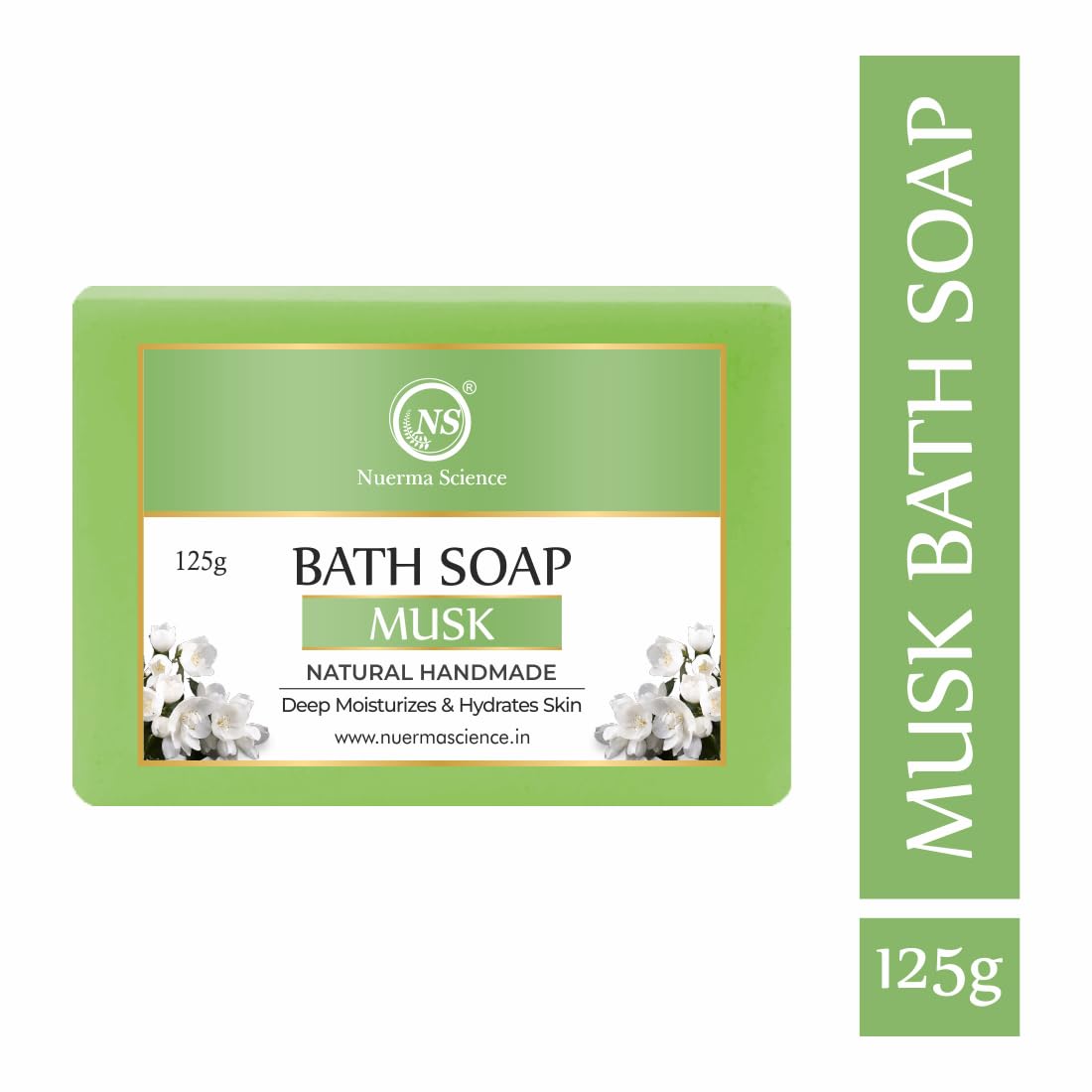 Nuerma Science Musk Bath Soap | Enveloping Fragrance for All-Day Freshness | Swadesiicart