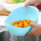 Plastic Drain Vegetable Fruit Basket - Swadesiicart