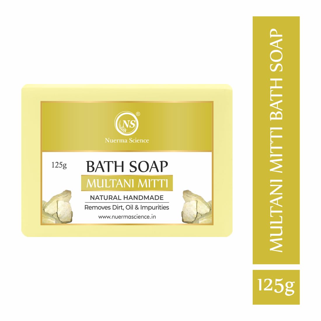 Nuerma Science Multani Mitti Bath Soap | Purifies & Detoxifies Skin | Swadesiicart
