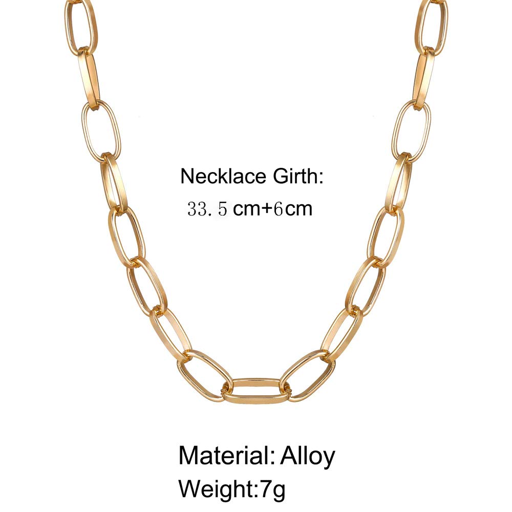Gold-Toned Alloy Golden Chain Necklace - The Pari | Swadesiicart