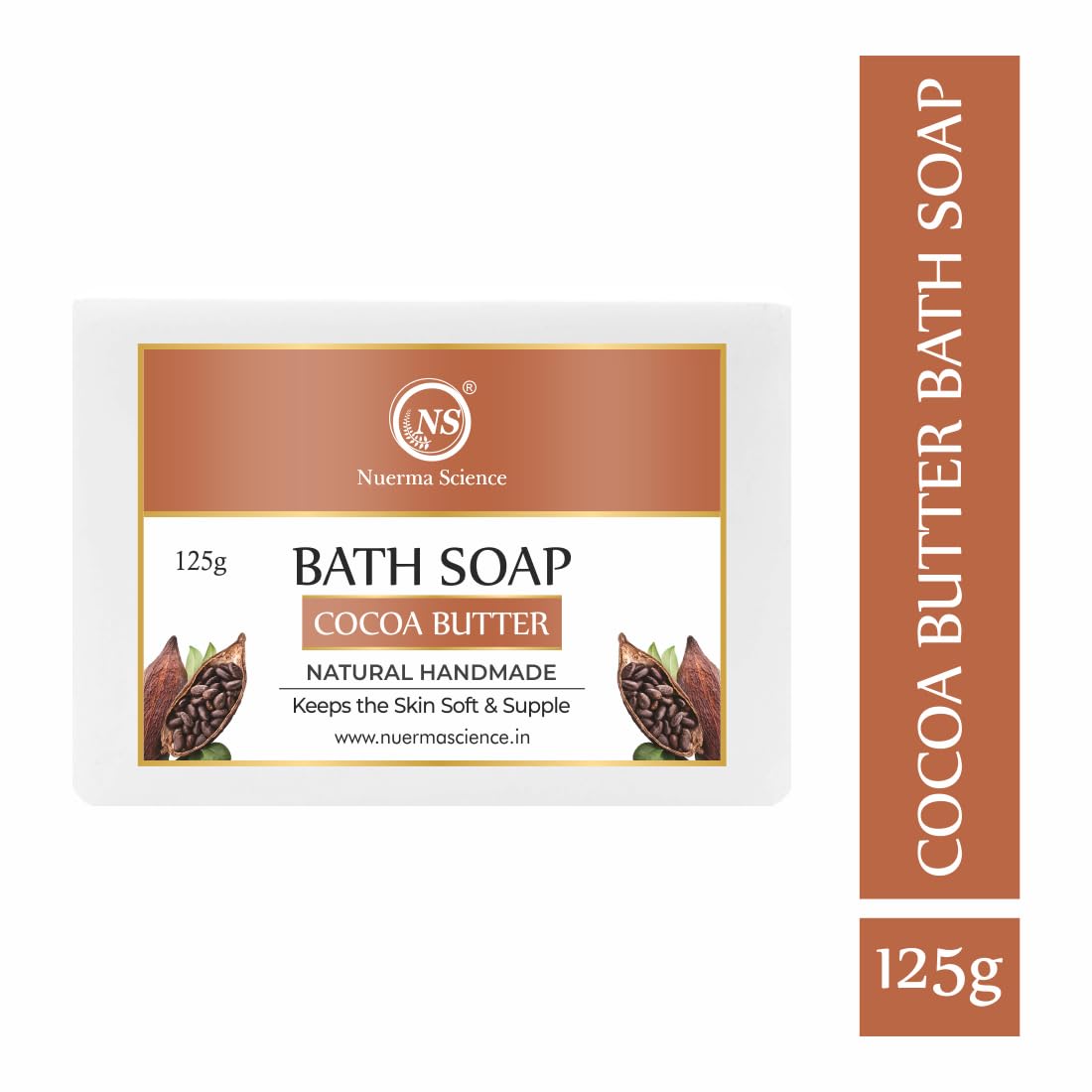 Nuerma Science Cocoa Butter Bath Soap | Keeps Skin Soft & Supple | Swadesiicart