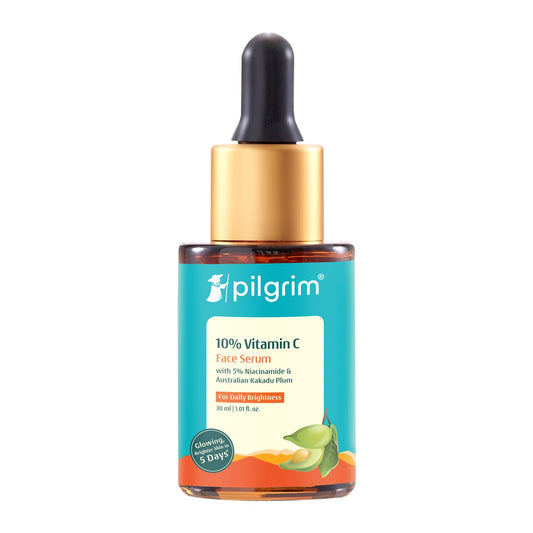 Pilgrim 10% Vitamin C Face Serum For Daily Brightness 5% Niacinamide - Swadesiicart