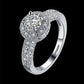 Crystal Royal Queen Sterling Silver Plated Ring | Swadesiicart