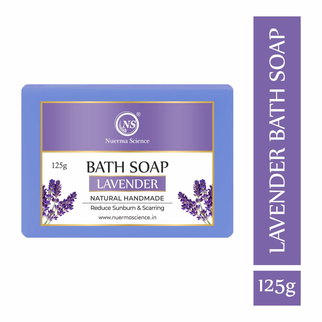 Nuerma Science Lavender Bath Soap | reduce sunburn & scarring | Swadesiicart