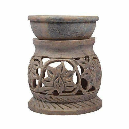 Handcrafted Soapstone Aroma Burner, Oil Diffuses | Swadesiicart