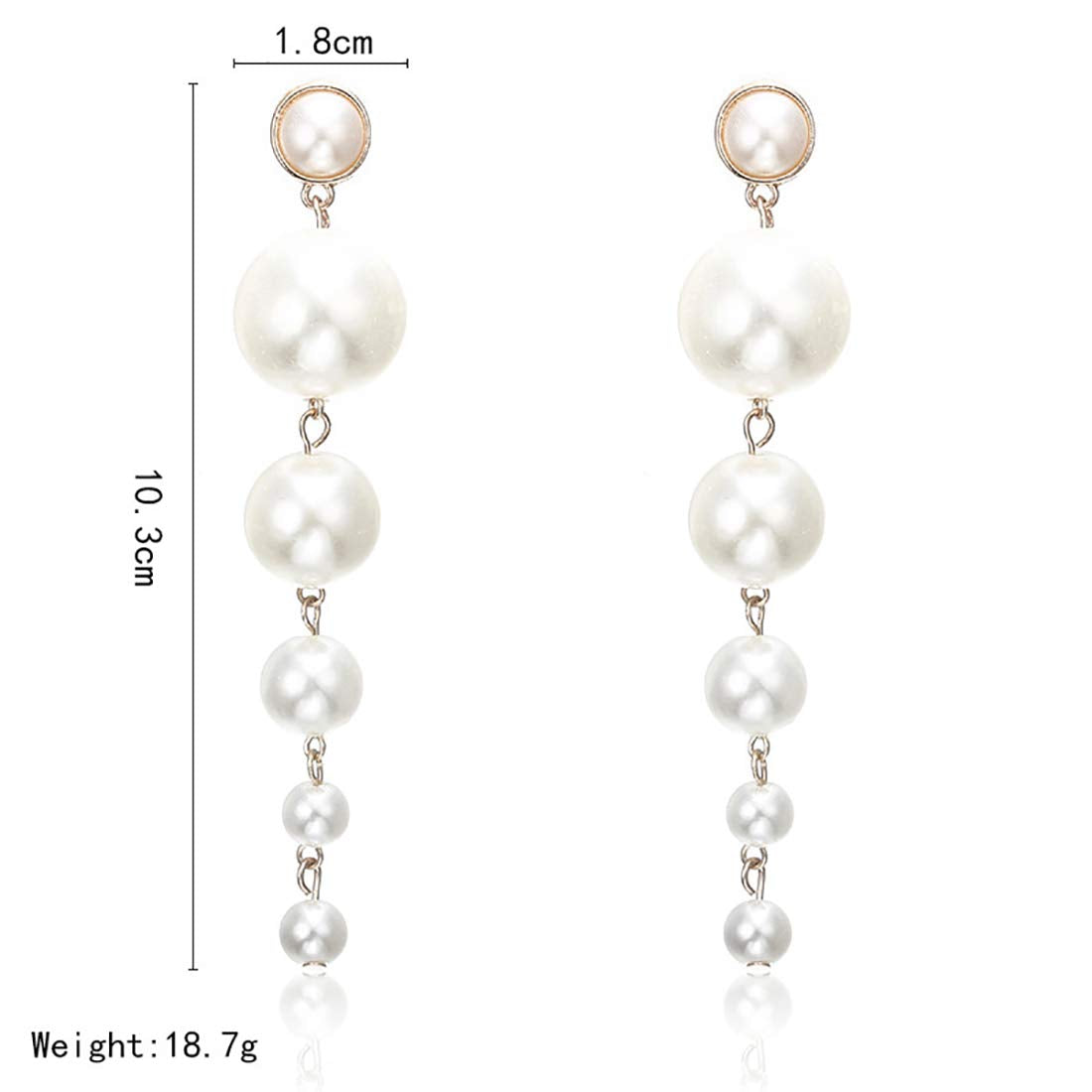 Gold-Polished Alloy Pearl Droplets Earrings - The Pari - Swadesiicart