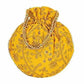 Ethnic Clutch Silk Potli Batwa Pouch Bag with Metal Bead work Gift - Swadesiicart
