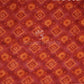 Peachish Orange Diamond Printed Semi Chanderi Saree By Gayathri Reddy Designer Studio | Swadesiicart