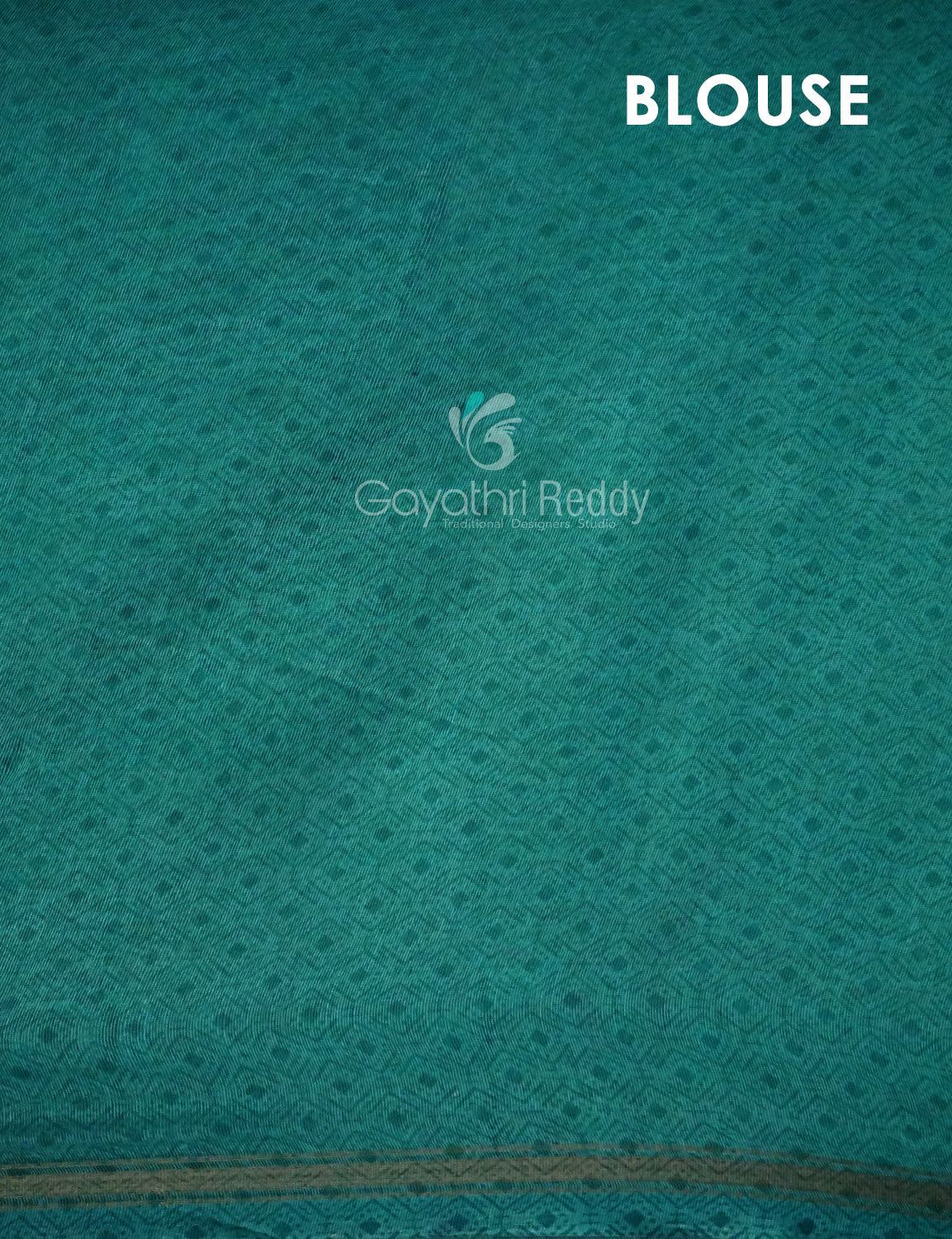 Shades of Yellow With Sea Blue Blouse Printed Semi Chanderi Saree By Gayathri Reddy Designer Studio | Swadesiicart