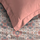 MYTRIDENT Dusk and Dawn Pink Ethnic Motifs Cotton 144 TC Single Bedsheet with 1 Pillow Cover - Swadesiicart