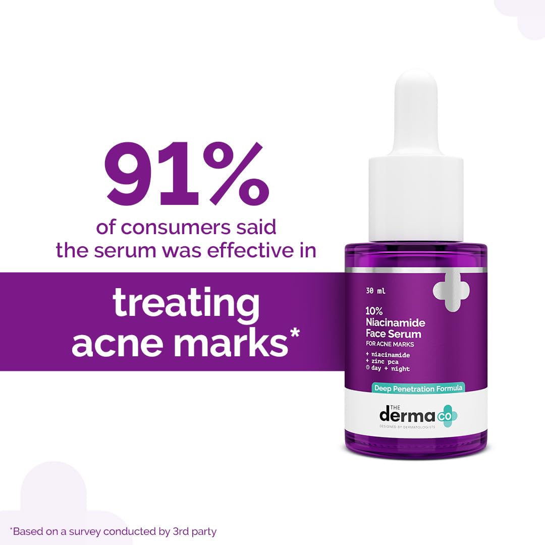 The Derma Co 10% Niacinamide Face Serum For Acne Marks & Acne Prone Skin - Swadesiicart