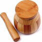 Wooden Motar Pestle Set (Brown) - Swadesiicart