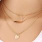 Gold-Toned Alloy Set Of 2 Multi Layer Designer Necklace - The Pari | Swadesiicart