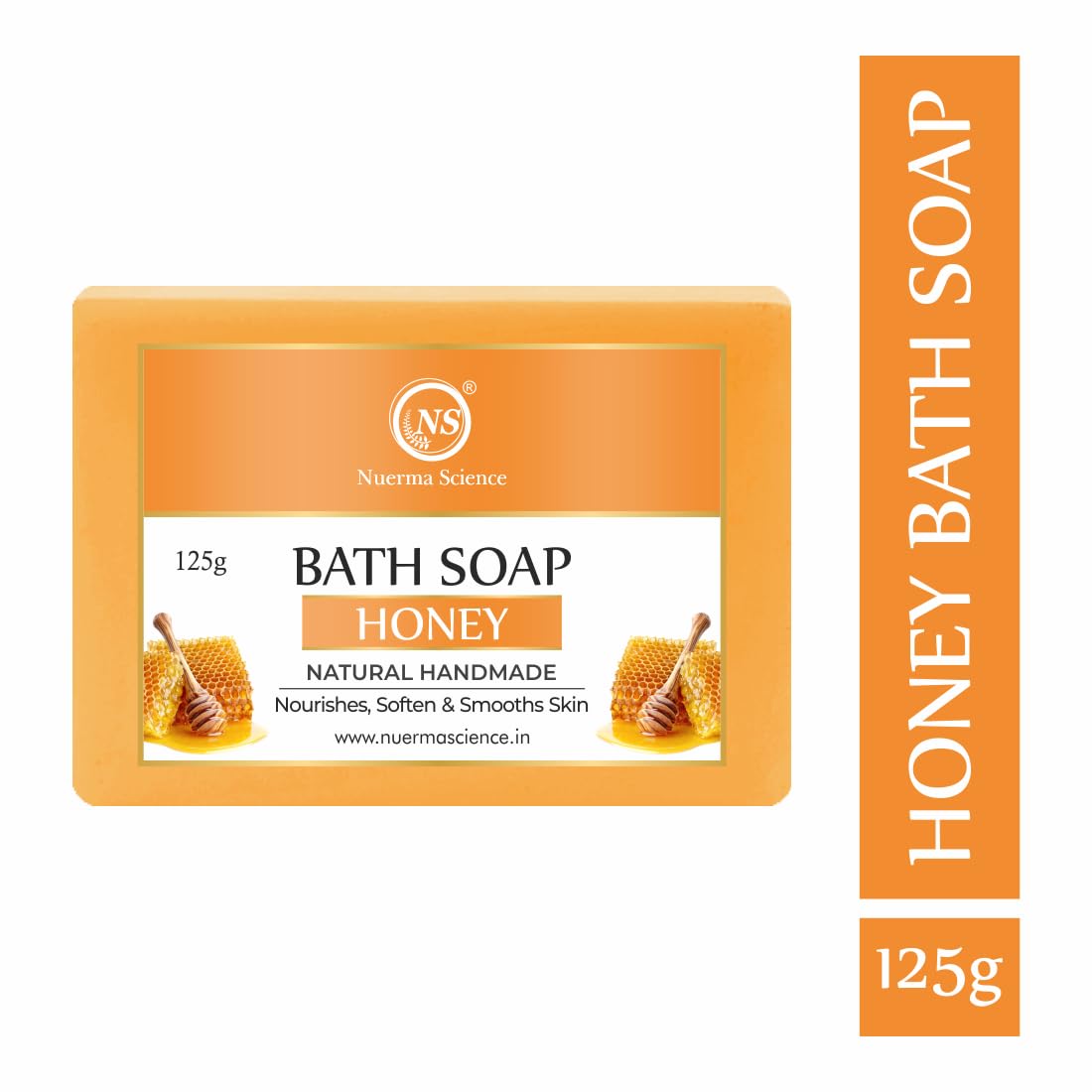 Nuerma Science Honey Bath Soap | Nourishes, Soften & Smoothes Skin | Swadesiicart