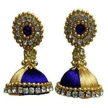Silk Thread Bangles and Ear Rings - Swadesiicart