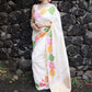 Mitera Floral Printed Zari Banarasi Saree | Swadesiicart