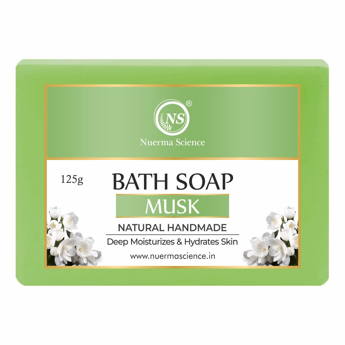 Nuerma Science Musk Bath Soap | Enveloping Fragrance for All-Day Freshness | Swadesiicart