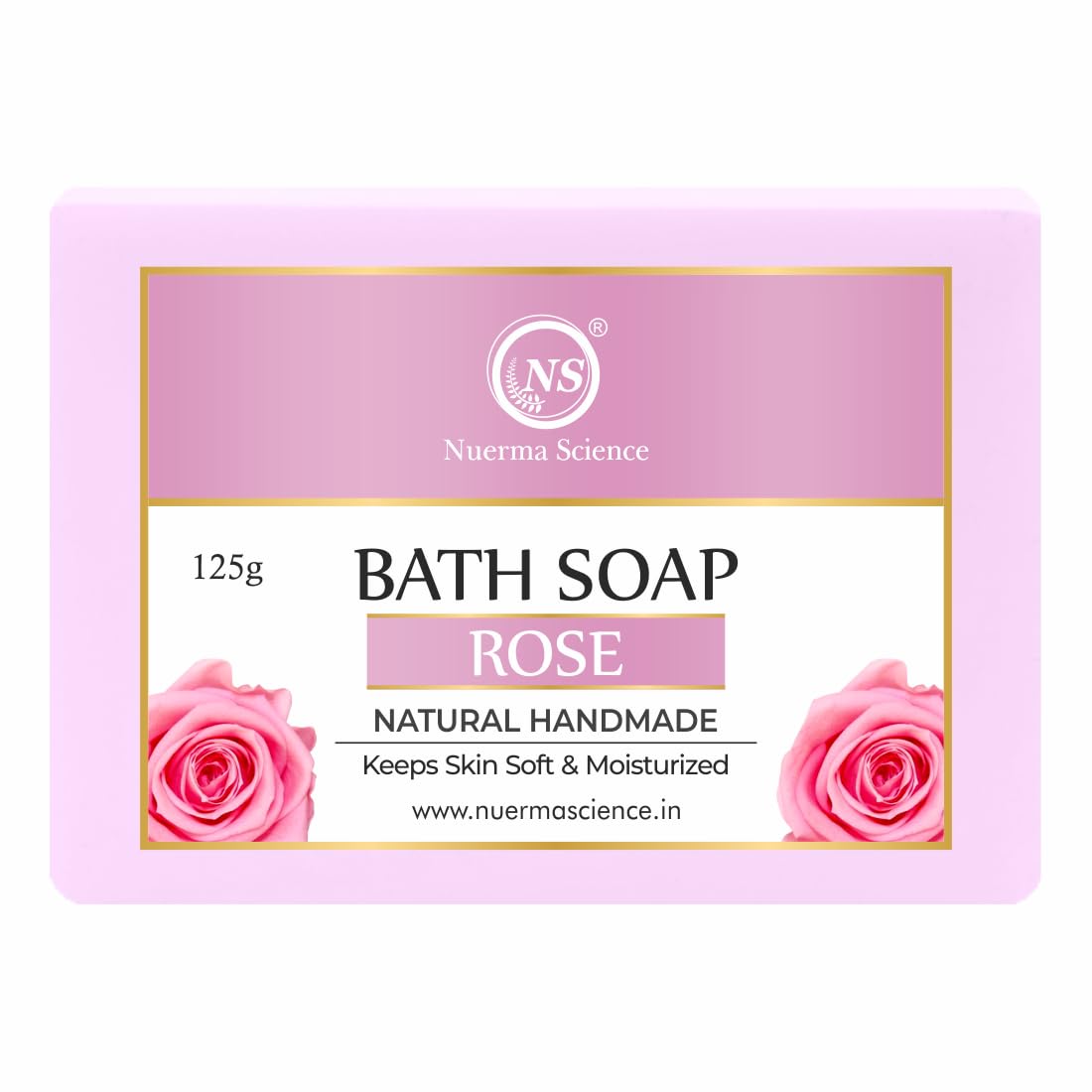 Nuerma Science Rose Bath Soap | Keeps Skin Soft & Moisturized | Swadesiicart