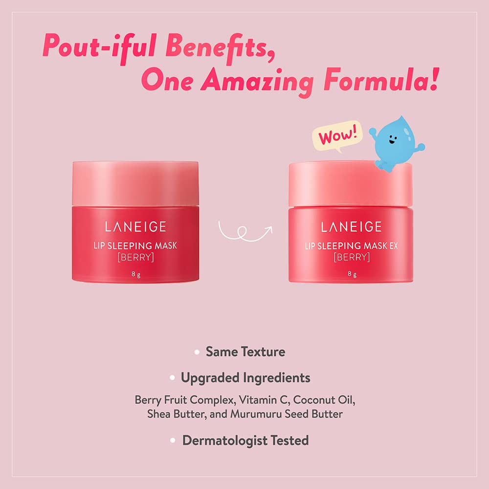 Laneige Lip Sleeping Mask EX - Berry - Korean skincare | Swadesiicart