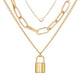 Gold-Toned Alloy Set Of 2 Multi Layer Designer Necklace - The Pari | Swadesiicart