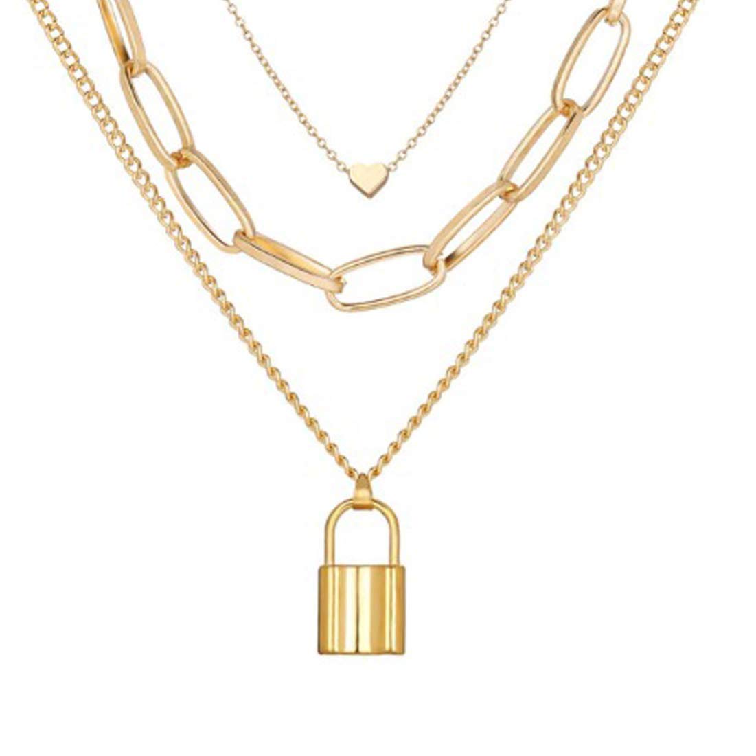 Gold-Toned Alloy Set Of 2 Multi Layer Designer Necklace - The Pari | Swadesiicart