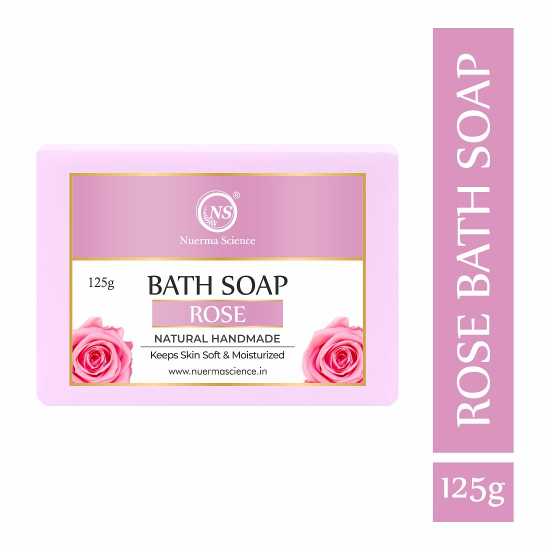 Nuerma Science Rose Bath Soap | Keeps Skin Soft & Moisturized | Swadesiicart