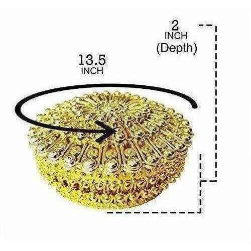 Golden - Decorative Organza Potli Basket (Pack Of 6) - Swadesiicart