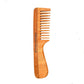 Ivory Natural Handle Kacchi Neem Comb For Gentle Detangling & Scalp Nourishment For Hair - Ivory Natural