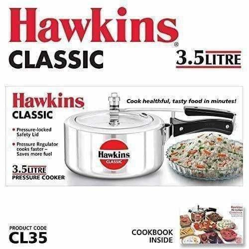 Hawkins Classic Pressure Cooker 3.5 Litres - Swadesiicart