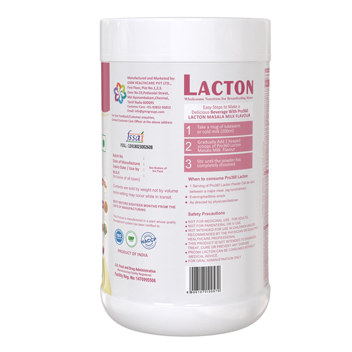Pro360 Lacton Protein Powder | Swadesiicart
