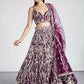 House of Panchhi Burgundy Net Sequins And Thread Embroidery Lehenga Choli & Dupatta | Swadesiicart