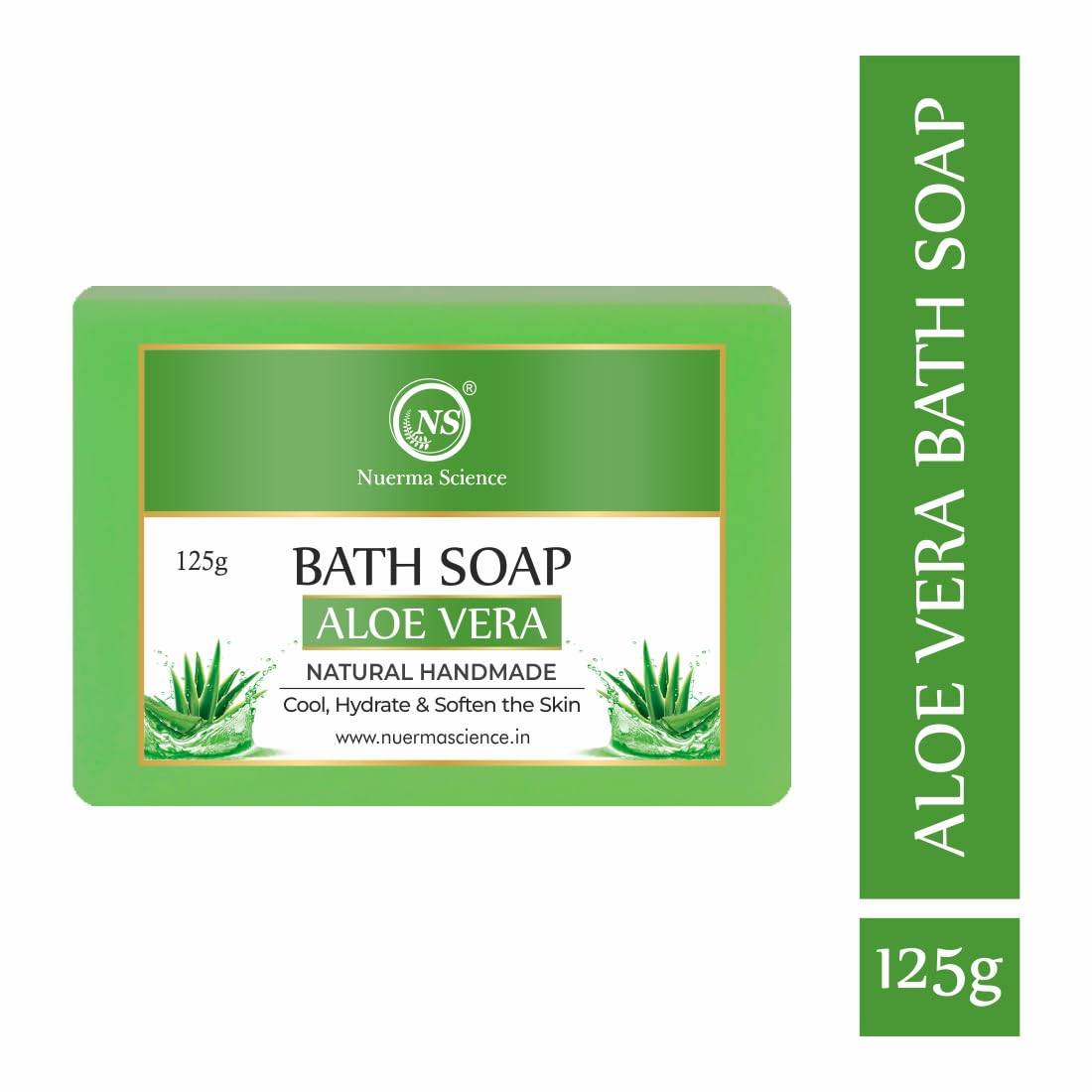 Nuerma Science Aloe Vera Bath Soap | Hydrates & Rejuvenates Skin | Swadesiicart