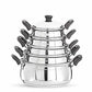 Stainless Steel Cook and Serve Handi Set (5-Pieces, Silver) - Swadesiicart