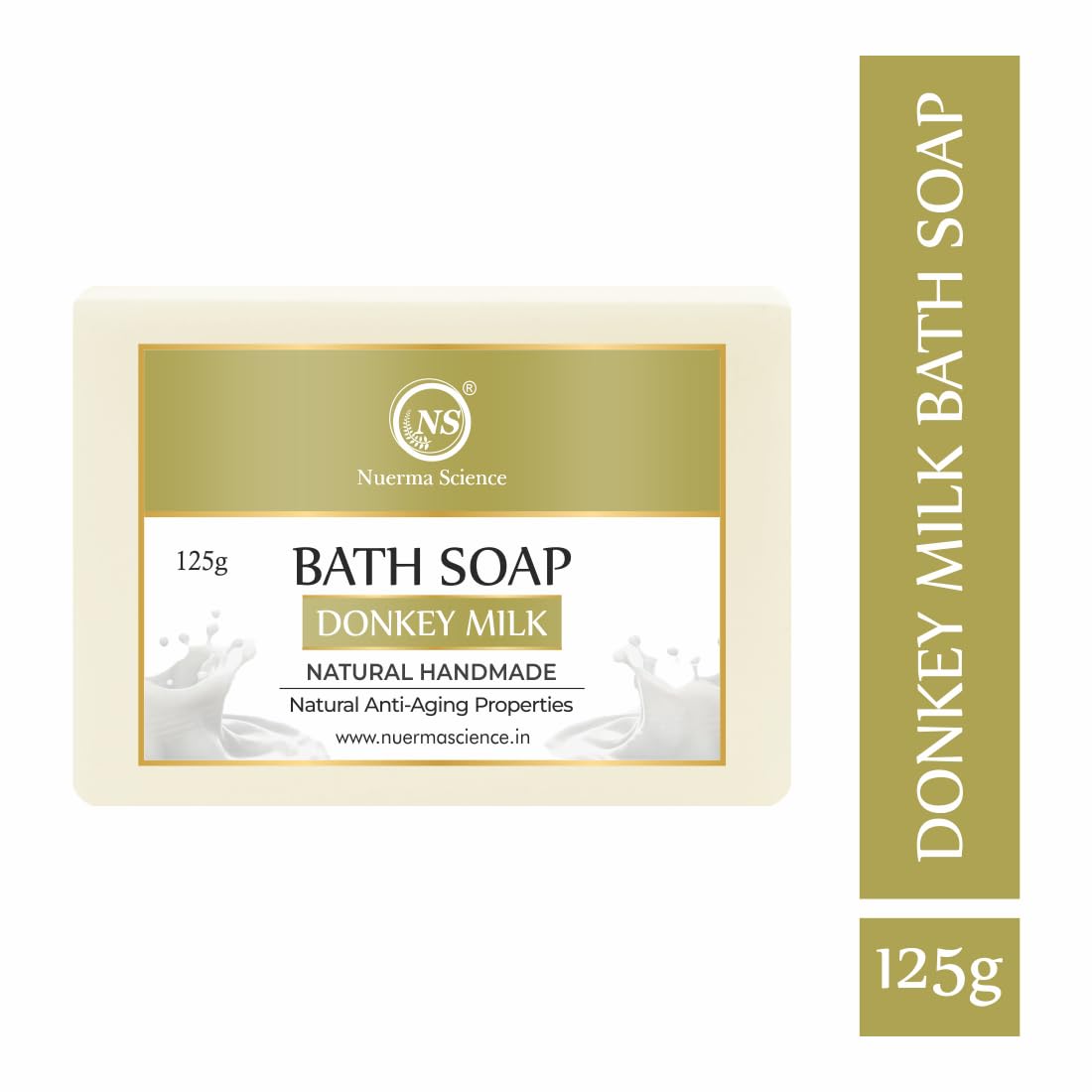 Nuerma Science Donkey Milk Bath Soap | Nourishes & Revitalizes Skin | Swadesiicart