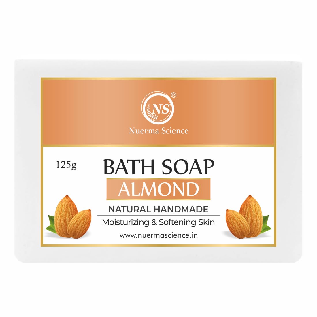Nuerma Science Almond Bath Soap | Moisturizing & Softening Skin | Swadesiicart