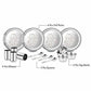 Stainless Steel Glory Dinner Set, 16-Pieces - Swadesiicart