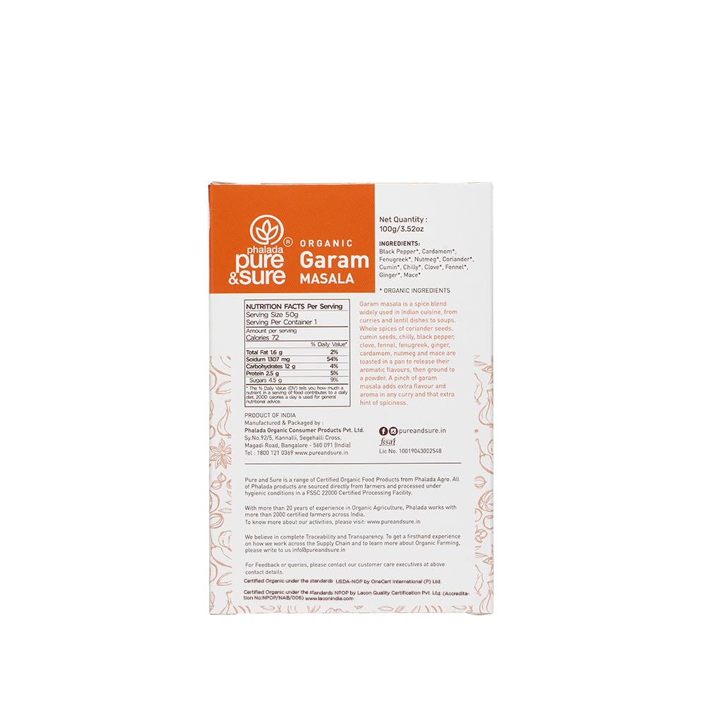 Pure & Sure Organic Garam Masala - Swadesiicart