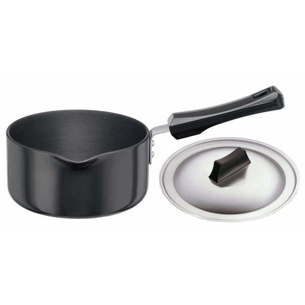Hard Anodised Sauce Pan with Steel Lid - Swadesiicart