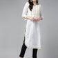 ADA Floral Embroidered Chikankari Kurta | Swadesiicart