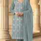 Anaita Sea Green Faux Georgette Suit With Embroidery & Sequence Work