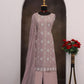 Anaita Lavender Faux Georgette Suit With Embroidery & Sequence Work