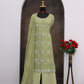 Anaita Green Faux Georgette Suit With Embroidery & Sequence Work