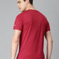 Alcis Men Typography Printed Anti Static Slim Fit Sports T-shirt