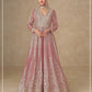 Anaita Peach Chinon Stitched Anarkali Suits With Embroidery & Sequence Work
