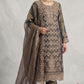 Anaita D Green Silk Suit with Embroidery & Sequence Work