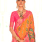 Monjolika Fashion Yellow Weaving Banarasi Silk Designer Saree | Swadesiicart