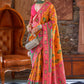 Monjolika Fashion Banarasi Silk Weaving Mustard Classic Saree | Swadesiicart
