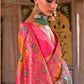 Monjolika Fashion Banarasi Silk Weaving Mustard Classic Saree | Swadesiicart